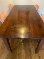 Houten eettafel - opknapper, Huis en Inrichting, Tafels | Eettafels, Gebruikt, 200 cm of meer, Rechthoekig, 50 tot 100 cm