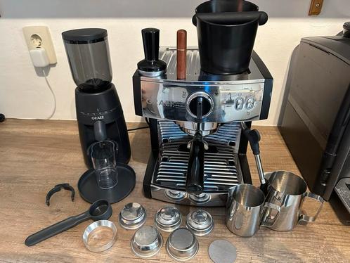 Graef pivella espresso machine, Witgoed en Apparatuur, Koffiezetapparaten, Zo goed als nieuw, Gemalen koffie, Koffiebonen, Koffiepads en cups