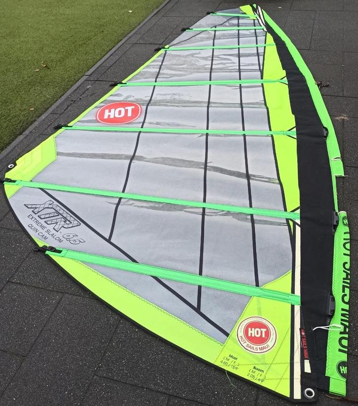 Hot Sails Maui Race/Slalom zeil 6.5m, 5 cambers, Watersport en Boten, Windsurfen, Gebruikt, Zeil, Met draagtas, 5 tot 7 m², Ophalen