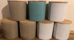 Luxe Decoratieve voorraad pot met Bamboe deksel NIEUW, Huis en Inrichting, Keuken | Potten en Pannen, Ophalen of Verzenden, Nieuw