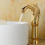 Zwaan Wastafelkraan Antiek Brons Goud UNIEK Dubai sjeik, Overige kleuren, Nieuw, Minder dan 100 cm, 25 tot 50 cm
