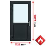 Brandwerende Aluminium Deuren op Maat Brandbeveiliging T60, 100 tot 120 cm, Verzenden, Nieuw, Buitendeur