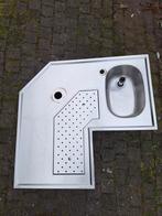 RVS lekblad biertap spoelbak tapblad hoekblad mancave bar, Ophalen, Overige merken