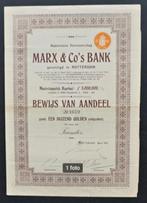 Marx & Co's Bank - Rotterdam - 1911, Postzegels en Munten, Aandelen en Waardepapieren, Ophalen of Verzenden, Aandeel, Voor 1920