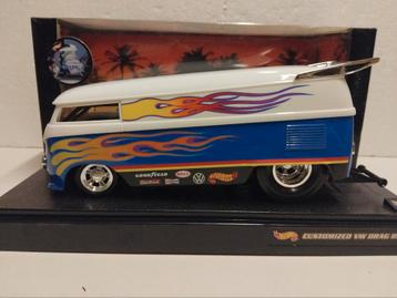 Customized VW Drag bus Volkswagen T1 Hot Wheels 1:18 KRD beschikbaar voor biedingen