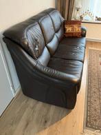 zgan  leren bank 3 zits, choco bruin,zware uitvoering,, Huis en Inrichting, Ophalen, Minder dan 75 cm, Driepersoons, Leer