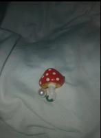Nieuwe paddenstoel broche met parel - GRATIS verzending!, Overige materialen, Minder dan 4 cm, Nieuw, Ophalen of Verzenden