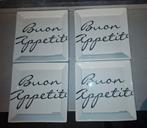 4 vierkante borden, plates Buon Appetito Riviera Maison, Ophalen of Verzenden, Zo goed als nieuw, Bord(en), Overige stijlen
