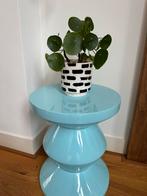 Pols Potten Zig Zag Bijzettafel Lichtblauw, Huis en Inrichting, Tafels | Bijzettafels, Overige materialen, Minder dan 55 cm, Rond