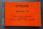 Citroën ID DS Pallas Break onderdelen boek origineel 1970, Ophalen of Verzenden