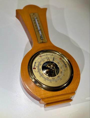 Vintage Barometer Thermometer Dirk Müller Jaren 60 beschikbaar voor biedingen