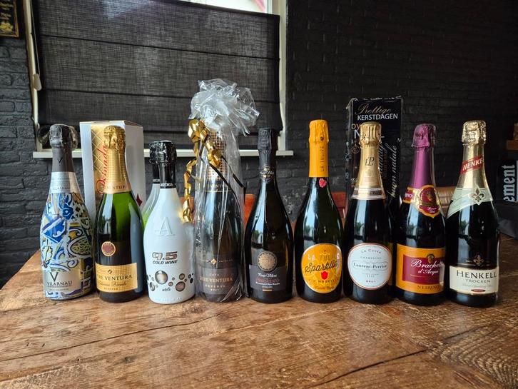 Diverse champagne, cava, prosecco, brut, sparkling wijn, Verzamelen, Wijnen, Nieuw, Champagne, Ophalen of Verzenden