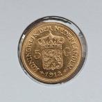 Zeer net gouden vijfje 1912, Ophalen of Verzenden, Koningin Beatrix, Goud
