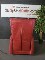 Staopstoel Koraalrood Leder, Minder dan 50 cm, Minder dan 75 cm, Leer, Ophalen of Verzenden