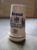 Bierpul Brand - Holland Beer - hand gedecoreerd, Verzamelen, Biermerken, Ophalen of Verzenden, Zo goed als nieuw, Pul(len), Overige merken