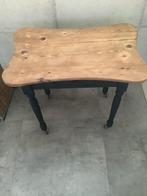 Tafeltje Engels vintage oud grenen matzwart 75€, Ophalen