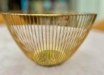 Draadmand goudkleurig metaal, Ophalen of Verzenden, Rond, Overige materialen