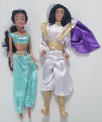 Disney poppen Jasmine en Aladdin, Ophalen of Verzenden, Overige figuren, Gebruikt, Beeldje of Figuurtje
