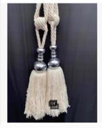 2 x embrasse brocante (kleur gebroken wit), Ophalen of Verzenden