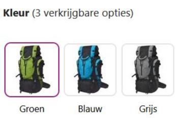 Rugzak backpack hiking XXL 75L blauw groen GRATIS VERZENDEN! beschikbaar voor biedingen