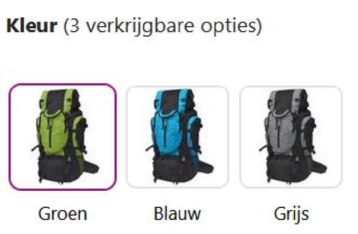 Rugzak backpack hiking XXL 75L blauw groen GRATIS VERZENDEN!, Sieraden, Tassen en Uiterlijk, Tassen | Rugtassen, Nieuw, 40 cm of meer