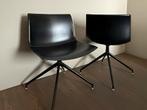 Stoel Arper Catifa 53 zwart leer, Huis en Inrichting, Stoelen, Drie, Zwart, Design, Leer