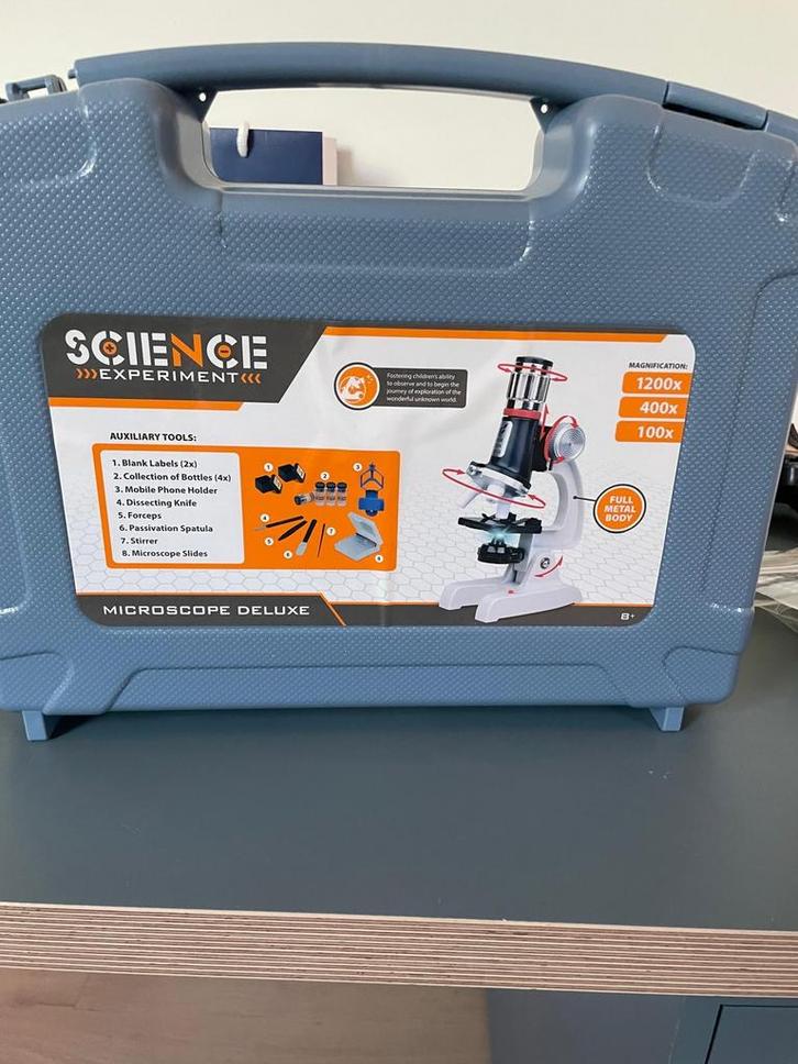 Microscoopset Deluxe - Ontdek de wetenschap!, Doe-het-zelf en Verbouw, Gereedschap | Machine-onderdelen en Toebehoren, Zo goed als nieuw