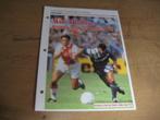 infoblad marc overmars iedereen stapje voor 1993-1994 (ajax), Verzamelen, Ophalen of Verzenden, Zo goed als nieuw, Ajax, Boek of Tijdschrift