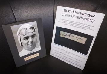 Originele handtekening GrandPrix coureur Bernd Rosemeyer beschikbaar voor biedingen