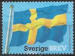 ZWEDEN Brevzegel Zweedse Vlag 2014, Zweden, Verzenden, Gestempeld