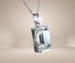 B. HALLBERG 925 zilver Zweeds modernist bergkristal hanger!, Sieraden, Tassen en Uiterlijk, Verzenden, Zo goed als nieuw, X, Met edelsteen