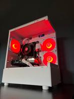 Witte Game Pc | RTX 3060 ti (%20 betere 4060), Computers en Software, Desktop Pc's, Nieuw, Gaming, SSD, Met videokaart