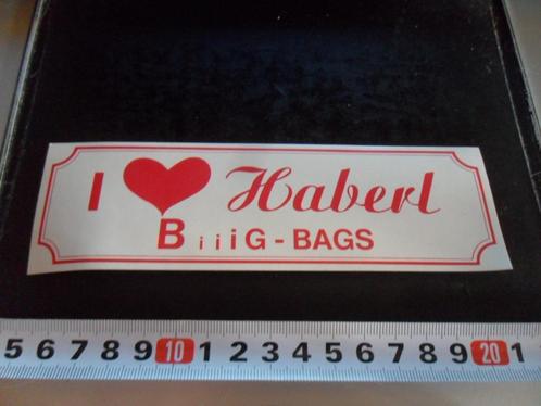 sticker i love Haberl B iiiig - Bags *, Verzamelen, Stickers, Zo goed als nieuw, Bedrijf of Vereniging, Ophalen