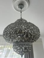 2 zilveren oosterse hanglampen, Huis en Inrichting, Lampen | Hanglampen, Ophalen of Verzenden, Gebruikt, Oosters, 50 tot 75 cm