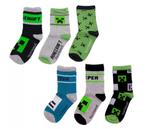 Minecraft Sokken - 3 paar - Maat 27/30 - 31/34 - 35/38, Minecraft, Nieuw, Ophalen of Verzenden, Jongen