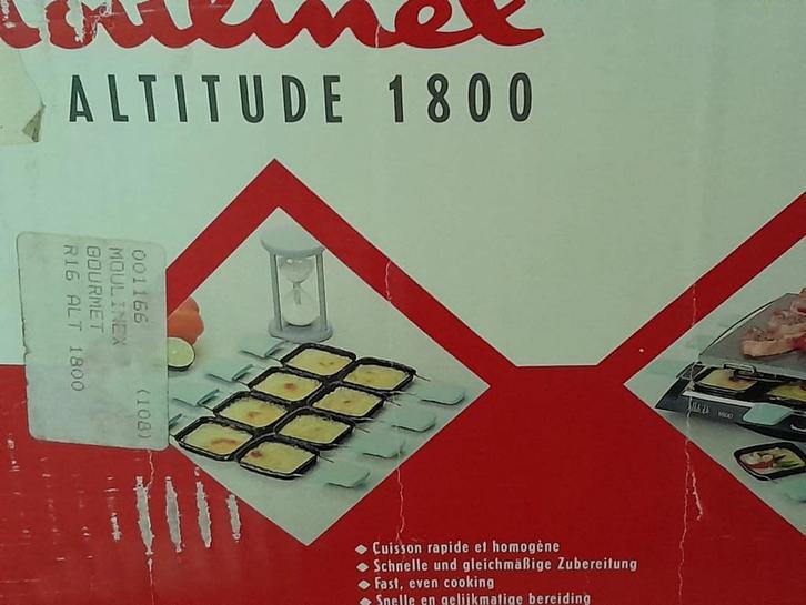 Moulinex Gourmet Altitude 1800 Raclette Grill, Witgoed en Apparatuur, Gourmetstellen, Gebruikt, 4 t/m 7 personen, Ophalen