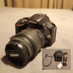 Zeer nette Nikon D5600 + 18-55mm objectief., Audio, Tv en Foto, Fotocamera's Digitaal, Spiegelreflex, Ophalen of Verzenden, Zo goed als nieuw