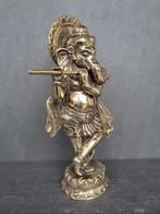 Ganesh speelt fluit/India/Azië/verguld brons, Huis en Inrichting, Ophalen of Verzenden, Nieuw
