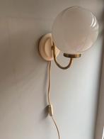 Vintage wandlamp opaline bol, Ophalen of Verzenden, Zo goed als nieuw