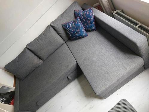 Ikea hoekslaapbank friheten donkergrijs, Huis en Inrichting, Slaapkamer | Slaapbanken, Zo goed als nieuw, 200 cm, Tweepersoons