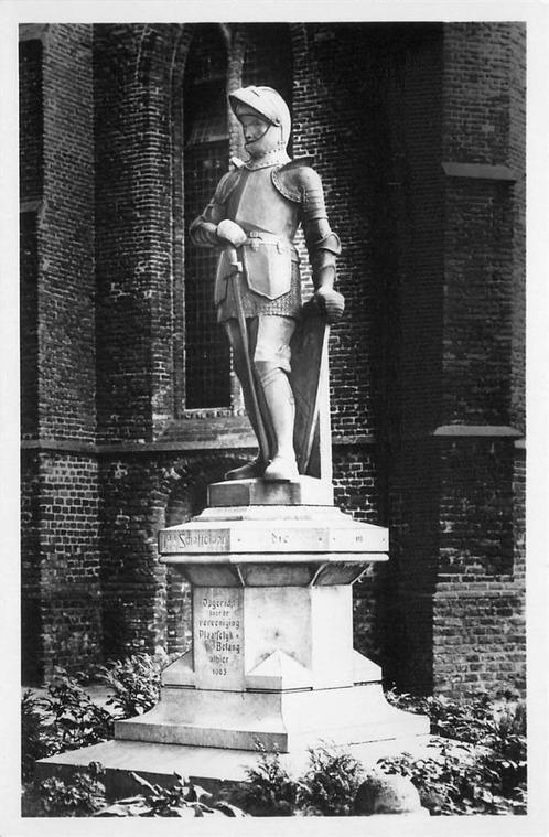 (387-184-051) Barneveld Standbeeld Jan v Schaffelaar, Verzamelen, Ansichtkaarten | Nederland, Gelderland, Verzenden