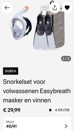 SUBEA Easybreath masker en finnen, Watersport en Boten, Duiken, Ophalen of Verzenden, Zo goed als nieuw, Duikbril of Snorkel