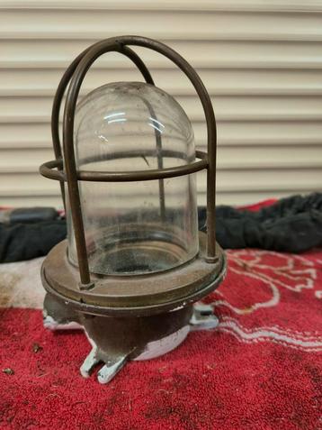 Vintage koperen lamp  beschikbaar voor biedingen