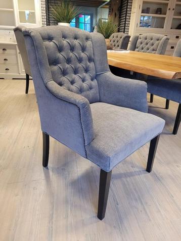 VOORRAAD 6 Landelijke Eetkamerstoelen Victoria Home Taupe (1 beschikbaar voor biedingen