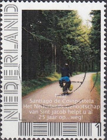 Nederland- Persoonlijke- Naar Santiago de Compostela 25 Jaar, Postzegels en Munten, Postzegels | Nederland, Gestempeld, Na 1940