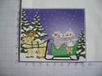 nr. 604 - uitgeknipt 3d plaatje kerst, Ophalen of Verzenden, Nieuw, Kerst, Knipvel
