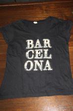 t-shirt zwart barcelona, Ophalen of Verzenden, Gedragen, Maat 36 (S), Zwart