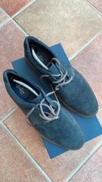 Blauwe suède Herenschoenen, maat 101/2 merk van Bommel, Blauw, Ophalen of Verzenden, Zo goed als nieuw, Van Bommel