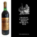 Chateau Cantenac Brown Margaux 1978 | EUR 89,95, Frankrijk, Nieuw, Ophalen of Verzenden, Rode wijn