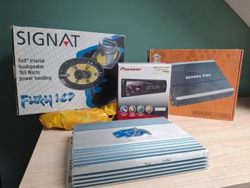 Inbouw Audioset Auto: Versterker, Radio, Speakers beschikbaar voor biedingen